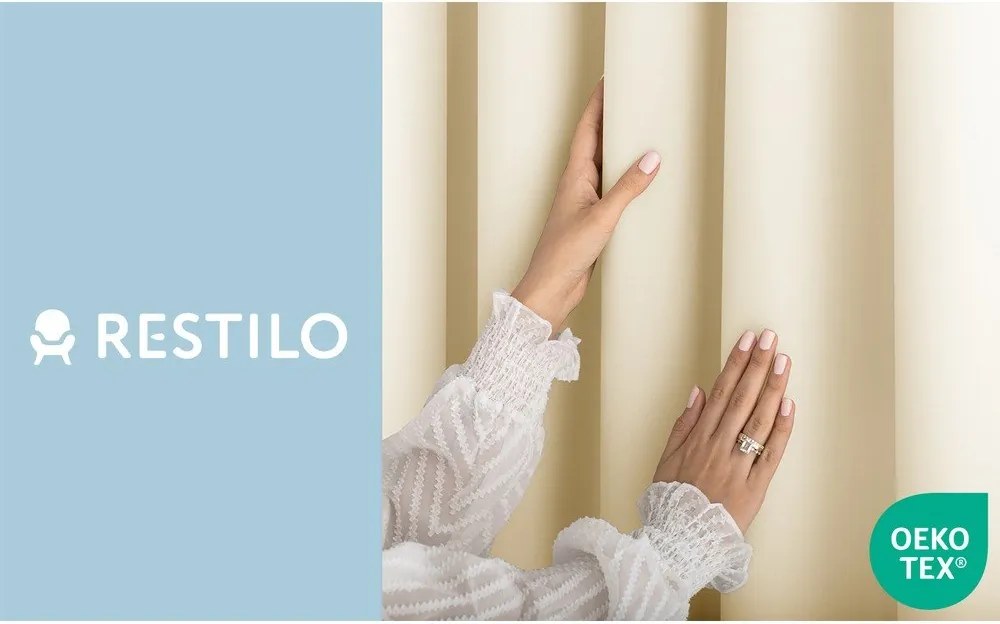 Draperie fildeș dimout (semi-opacă) 140x250 cm Carli – Restilo