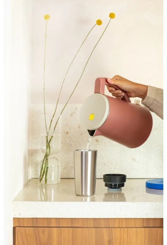 Cana thermos Brabantia Make&Take 1008489, 360 ml, Fara varsare, Argintiu/Negru