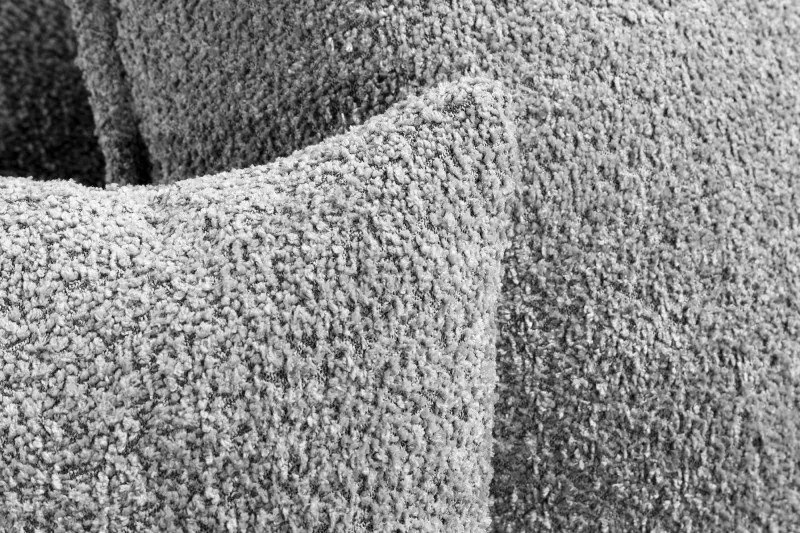 Canapea confortabila cu sezlong dreapta Heaven 255cm, boucle gri