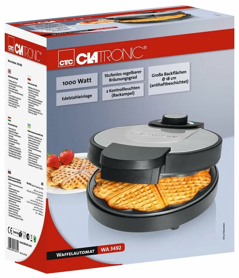 Aparat pentru vafe Clatronic WA 3492