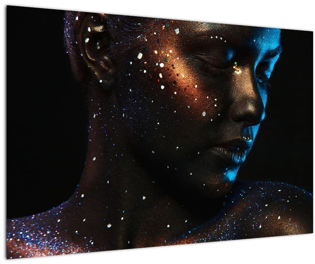 Tablou strălucitor a femeii (90x60 cm)