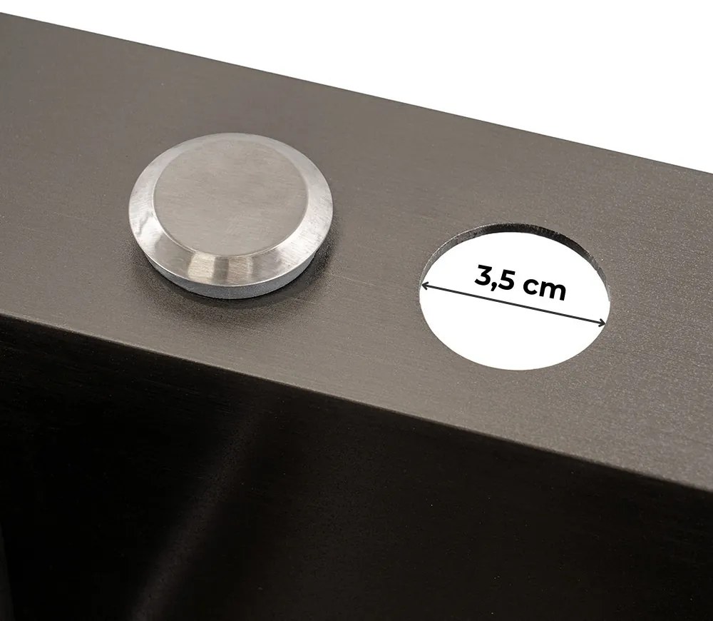 Chiuvetă Dahlia din oțel inoxidabil