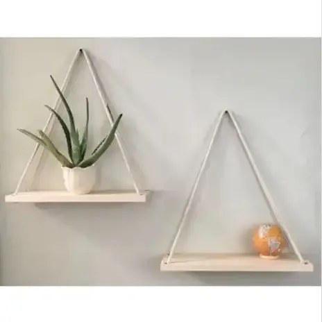 Raft de perete, Fly Homs, 36.5x13.5x2 cm, lemn natur