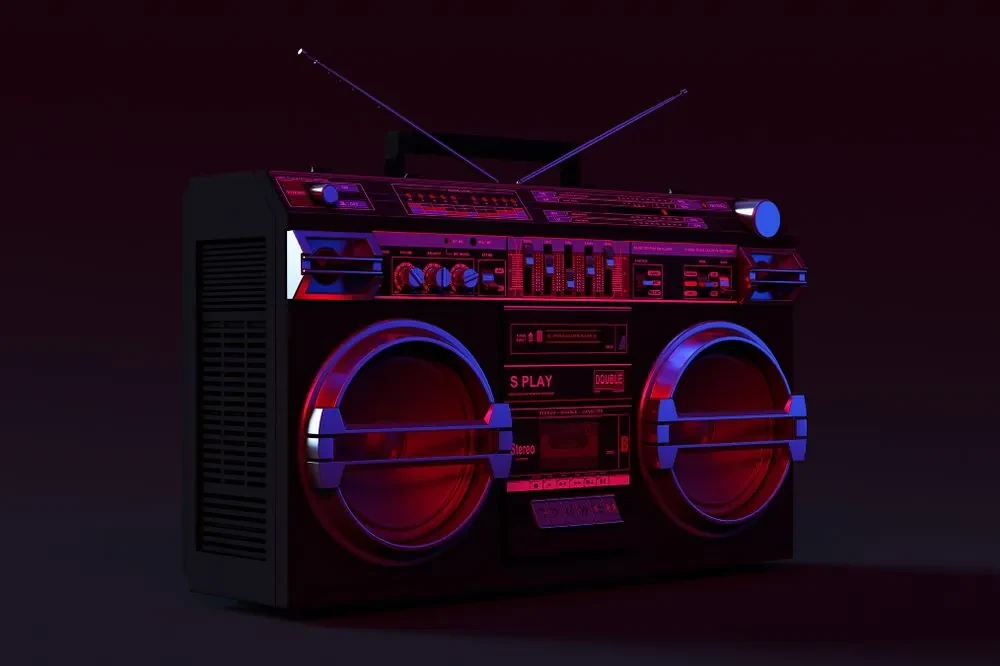 Fototapet disco radio din anii 90