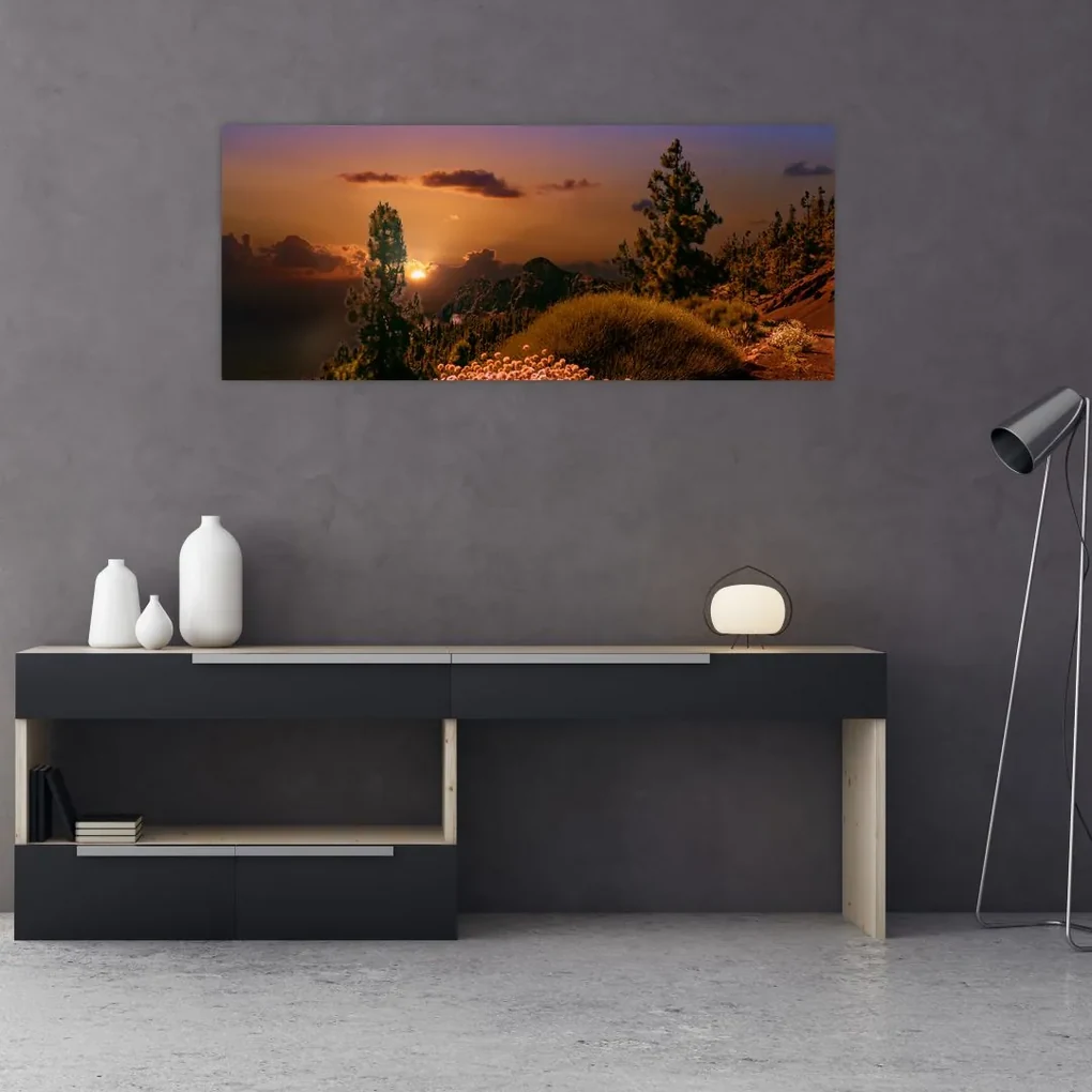 Tablou naturii  cu apus de soare (120x50 cm), în 40 de alte dimensiuni noi