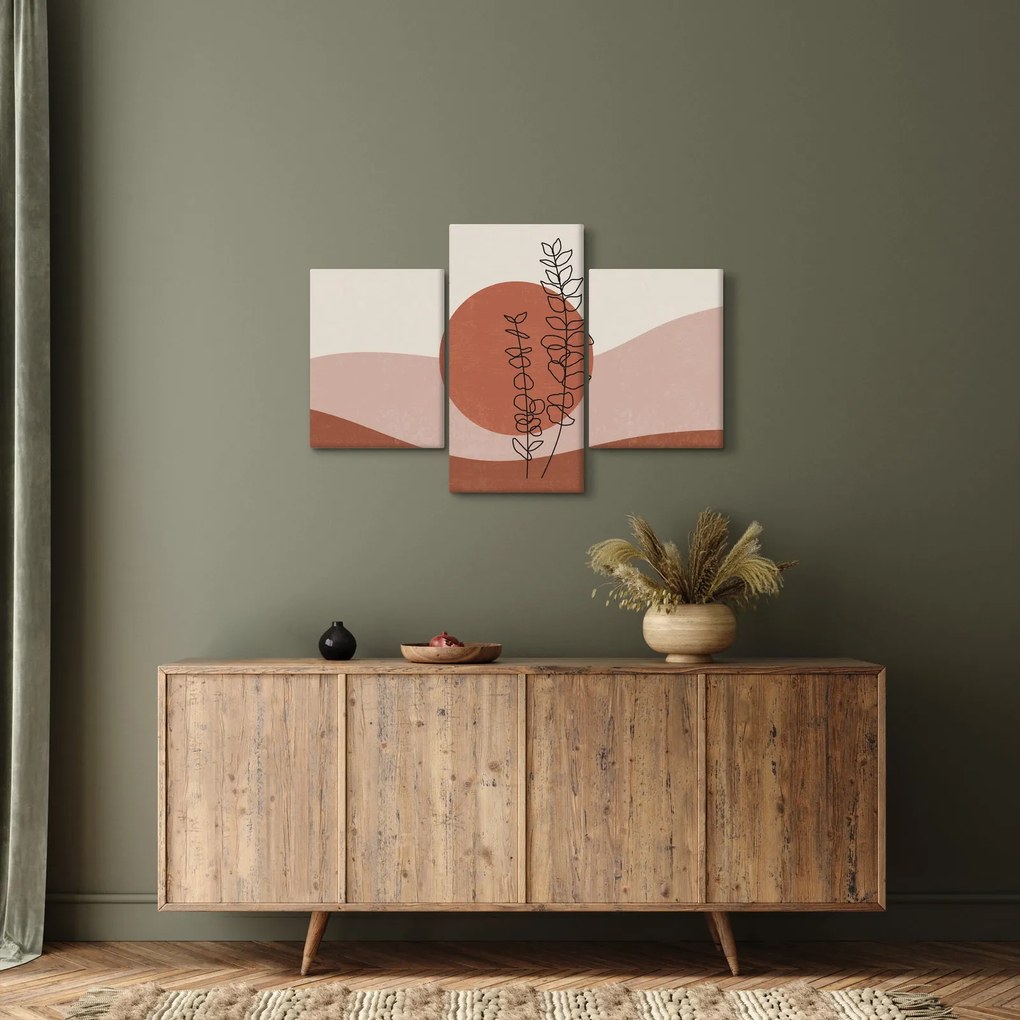 Tablou - Boho frunze N⁰1 (90x60 cm)