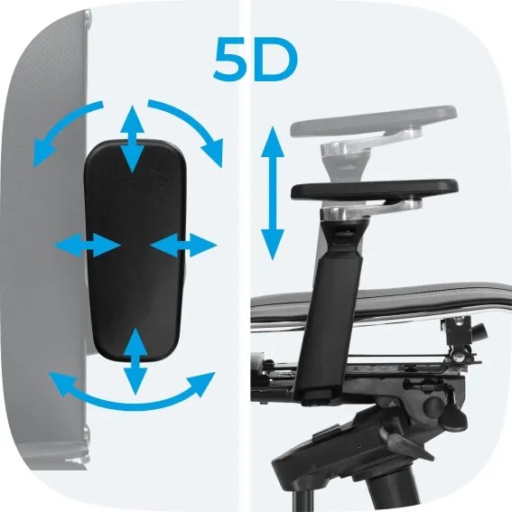 Scaun de birou - YOGA 4DF, ERGONOMIC METTA