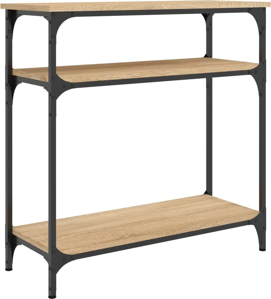 vidaXL Măsuță consolă, stejar sonoma, 75x29x75 cm, lemn prelucrat