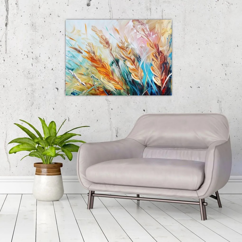 Tablou - Grâu, abstracție (70x50 cm)