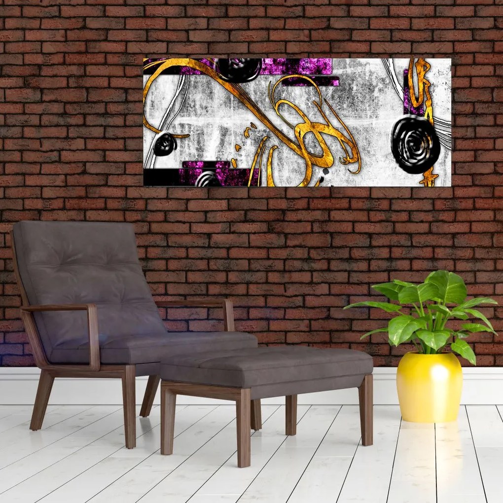 Tablou abstracției (120x50 cm)
