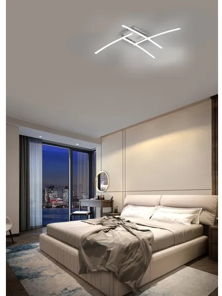 Brilagi - Plafonieră LED STRIPES LED/32W/230V argintie