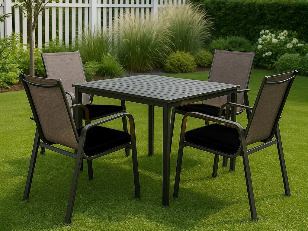 Perna pentru scaun de exterior VIREON 44x45 cm, negru