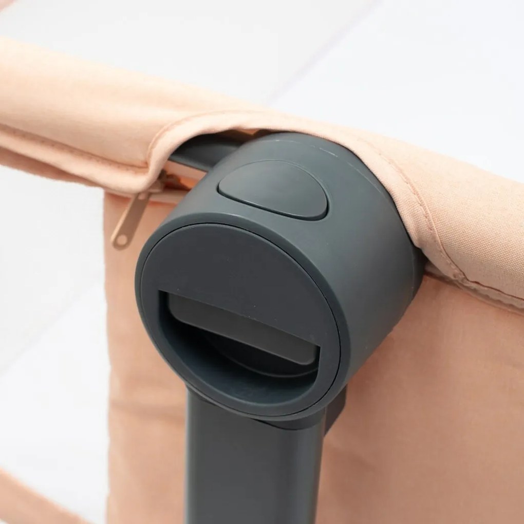 Baby Mix Pătuț suplimentar Rose somon, 84 x 80 x 52 cm