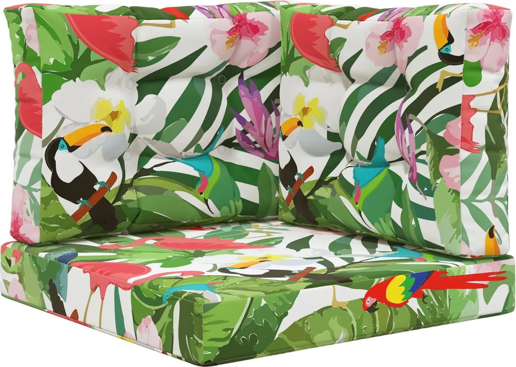 vidaXL Perna pentru canapea de exterior 3 pcs colorat Poliester