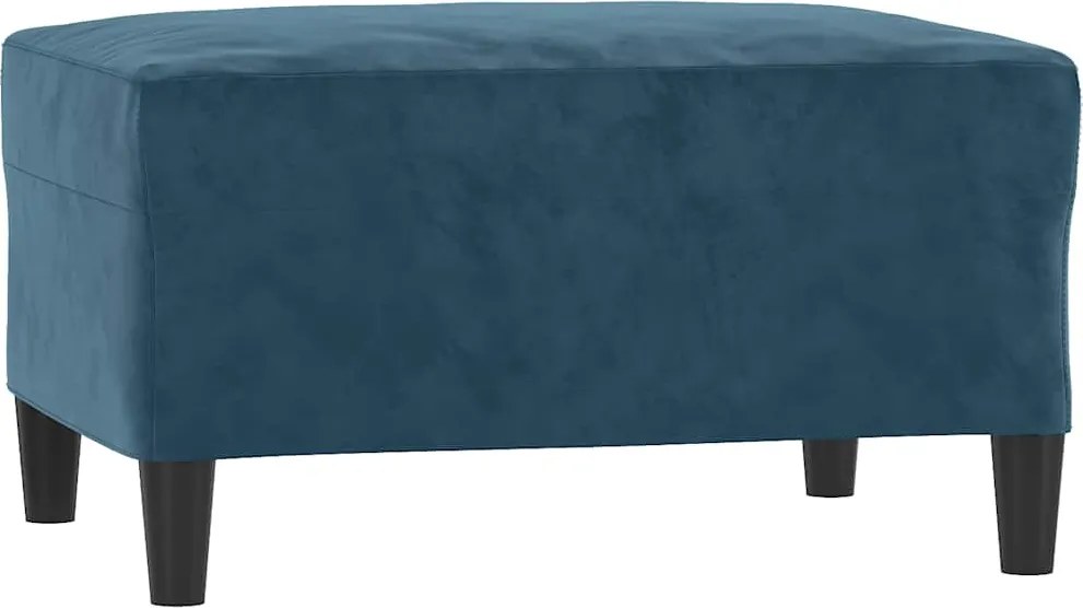 vidaXL Taburet, albastru, 70x55x41 cm, catifea