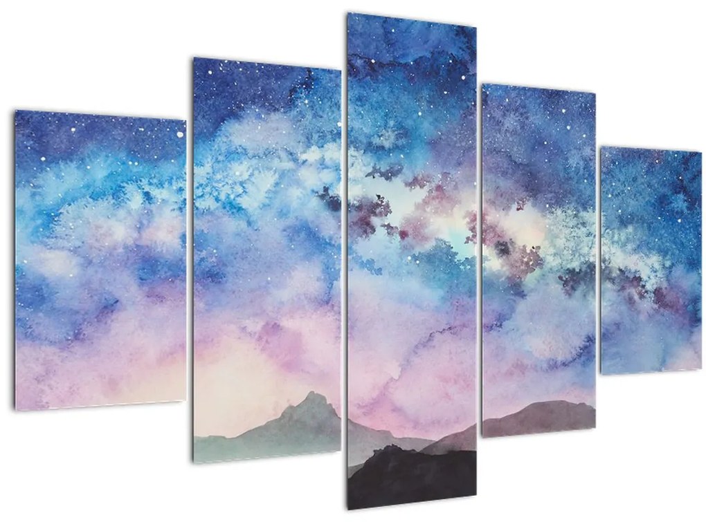 Tablou - Calea lactee, aquarel (150x105 cm)