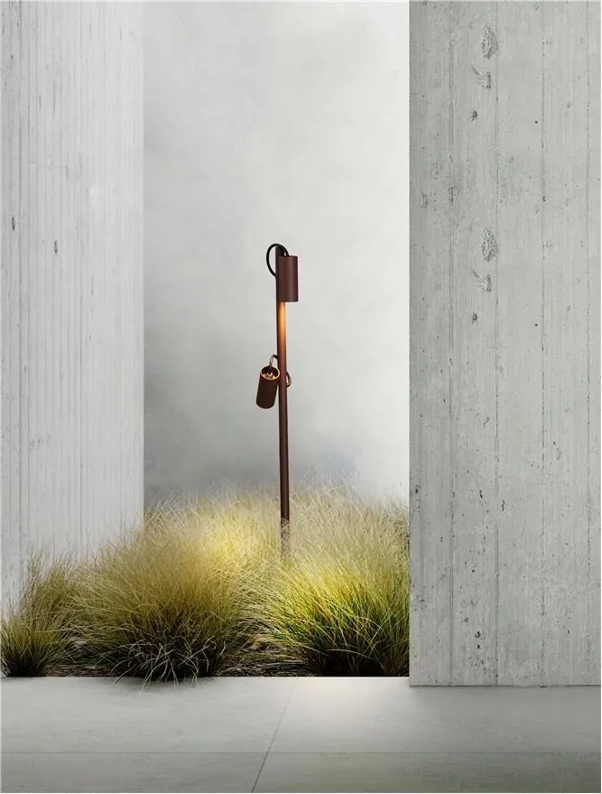Stalp exterior cu 2 Spoturi directionabile IP65 DARMA H-122cm