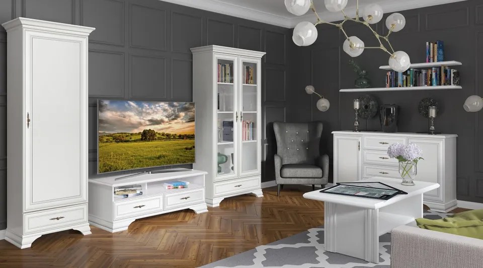 Living Idento Varianta 1, H 210 CM, MDF Alb Alpin