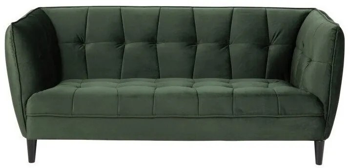 Canapea chesterfield Oakland 314Numărul de locuri: 2, Verde închis, 182x82x80cm, 41 kg, Tapiterie, Picioare: Lemn, Lemn: Eucalipt, Cauciuc