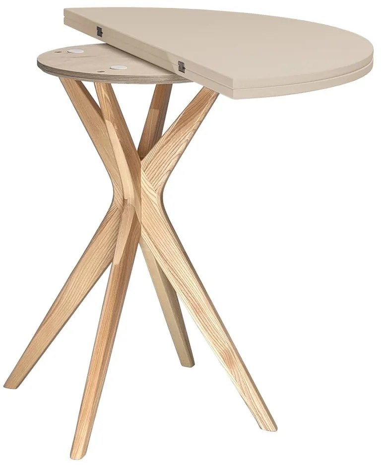 Masă de dining rotundă extensibilă 45x90 cm Jubi – Ragaba