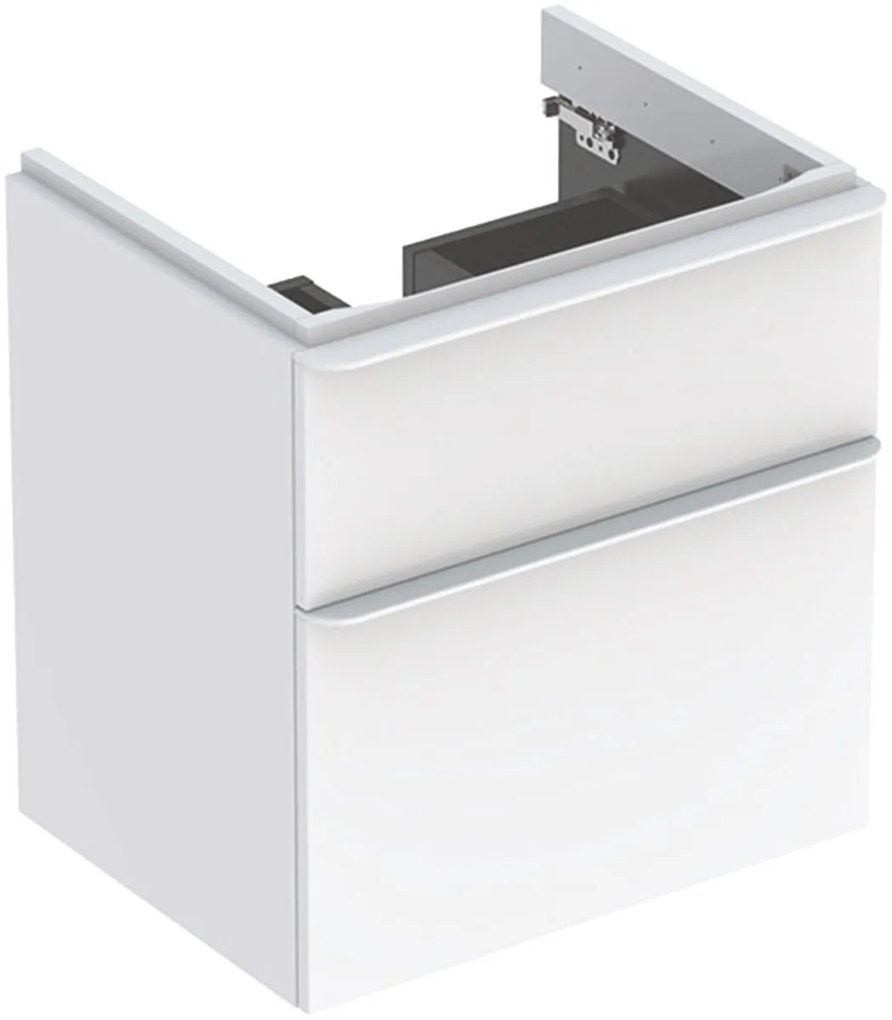 Geberit Smyle Square dulap 58.4x47x61.7 cm sub chiuveta pe perete alb 500.352.00.1