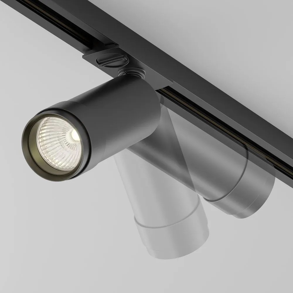Spot LED dimabil, accesoriu pentru sinele monofazate Unity, Focus Zoom negru
