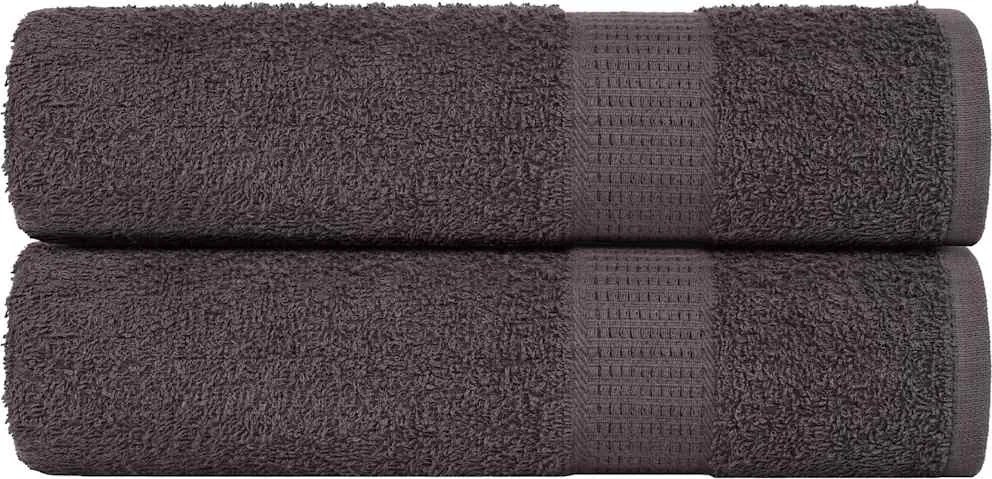 vidaXL Prosoape de mâini, FROGN, antracit, 50x100 cm, 360 g/m²