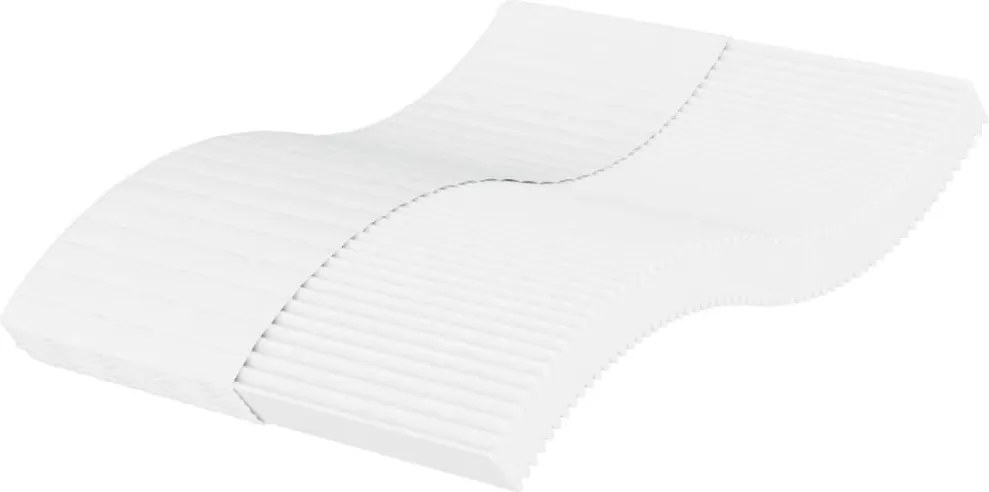 vidaXL Saltea din spumă, alb, 120x200 cm, duritate H2 H3