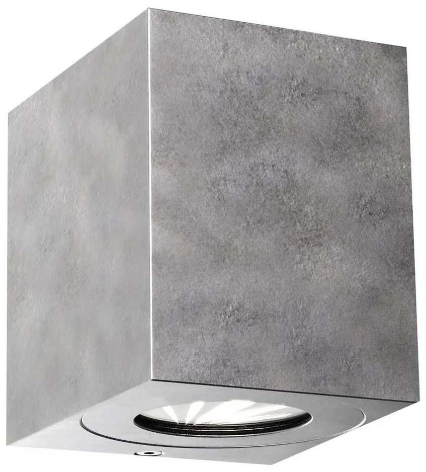 Nordlux - Aplica de perete LED pentru exterior CANTO, 2xLED/6W/230V, IP44, argintie