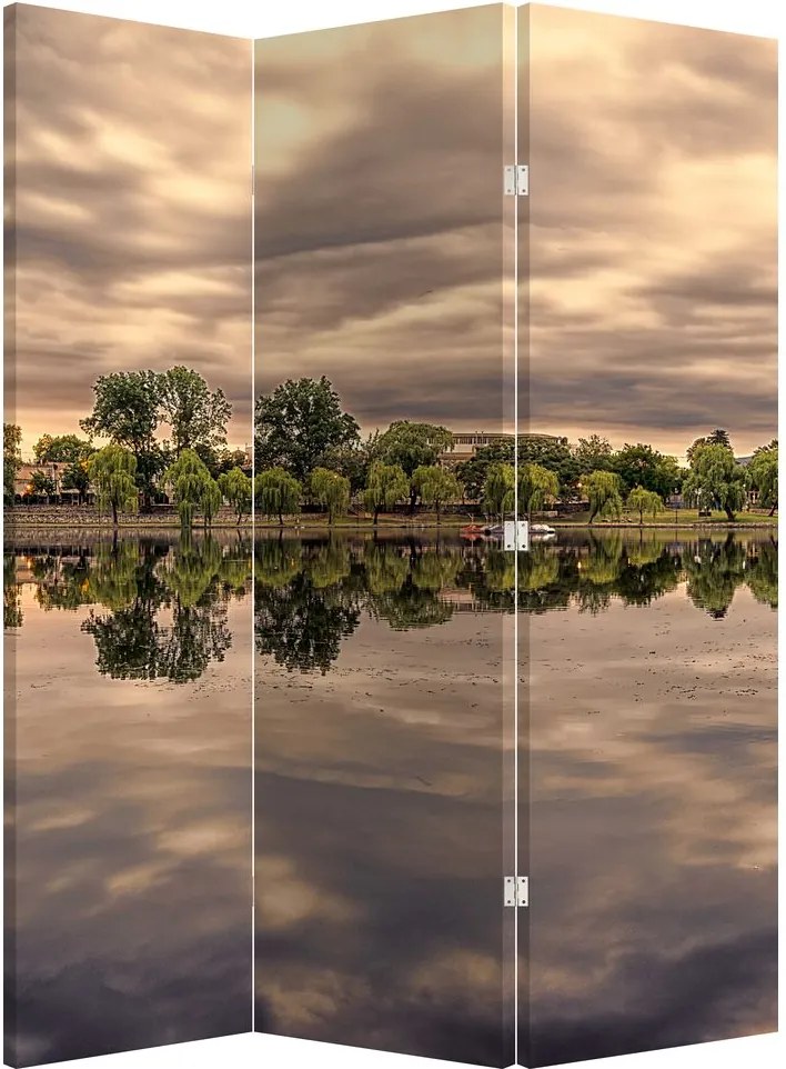 Paravan - Lac și copaci (126x170 cm)