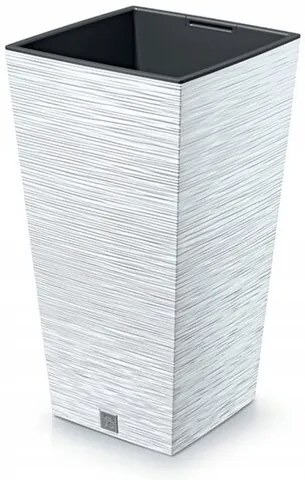 Ghiveci de flori FURU SQUARE 29,5 cm, alb, 29,5 cm