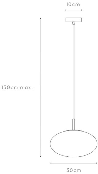 Lustră pe cablu ONLI JANET 1xE27/6W/230V d. 30 cm