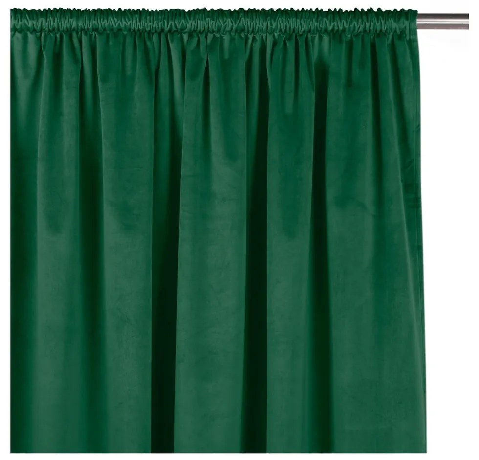 Draperie verde dimout (semi-opacă) din catifea 200x250 cm Velto – Filumi