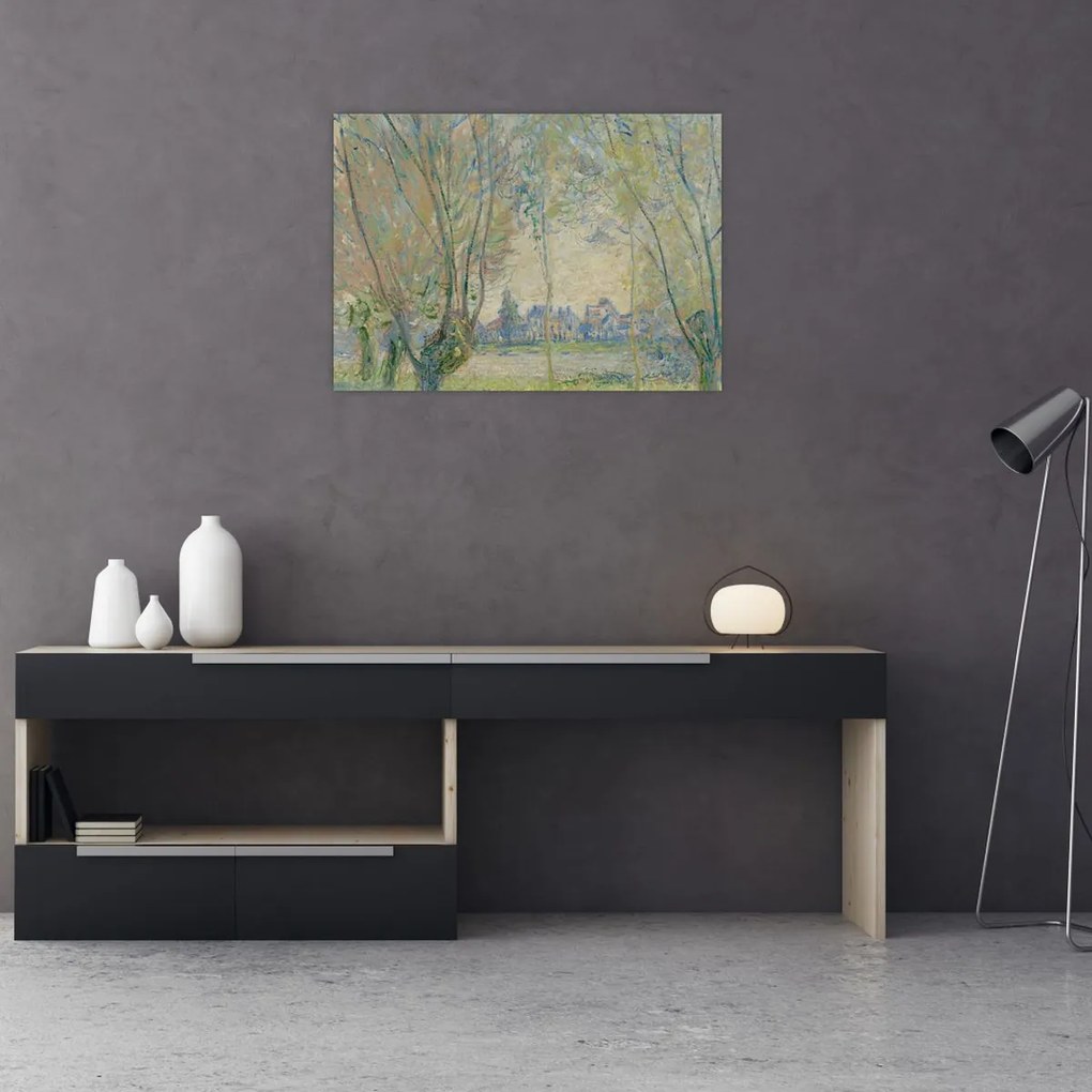 Tablou - Claude Monet, Woman Seated under the Willows, reproducere (70x50 cm)