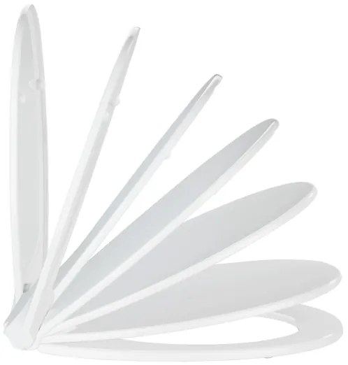 WENKO 21901100-WC Capac WC KOS 44x37 cm alb/argintiu