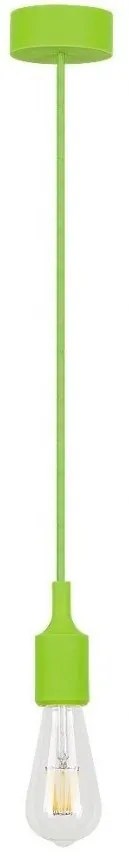 Lustra, Pendul design Industrial Style, finisaj verde, diametru 8cm, Roxy 1415 RX
