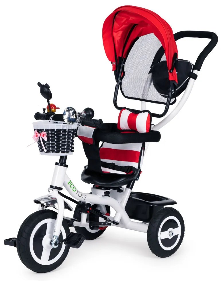 Tricycle tricycle tricycle swivel awning with durable tyres red