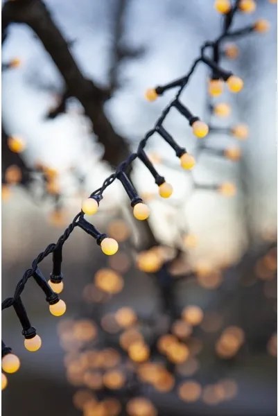 Eglo - Instalație luminoasă de exterior cu LED pentru Crăciun BERRY MINI, 700 de LED-uri, 8 funcții, 19 m, IP44, alb cald