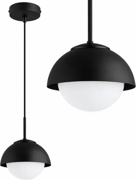 BRILAGI - Lampă suspendată pe cablu COSMO 1xE27/60W/230V diam. 18 cm neagră