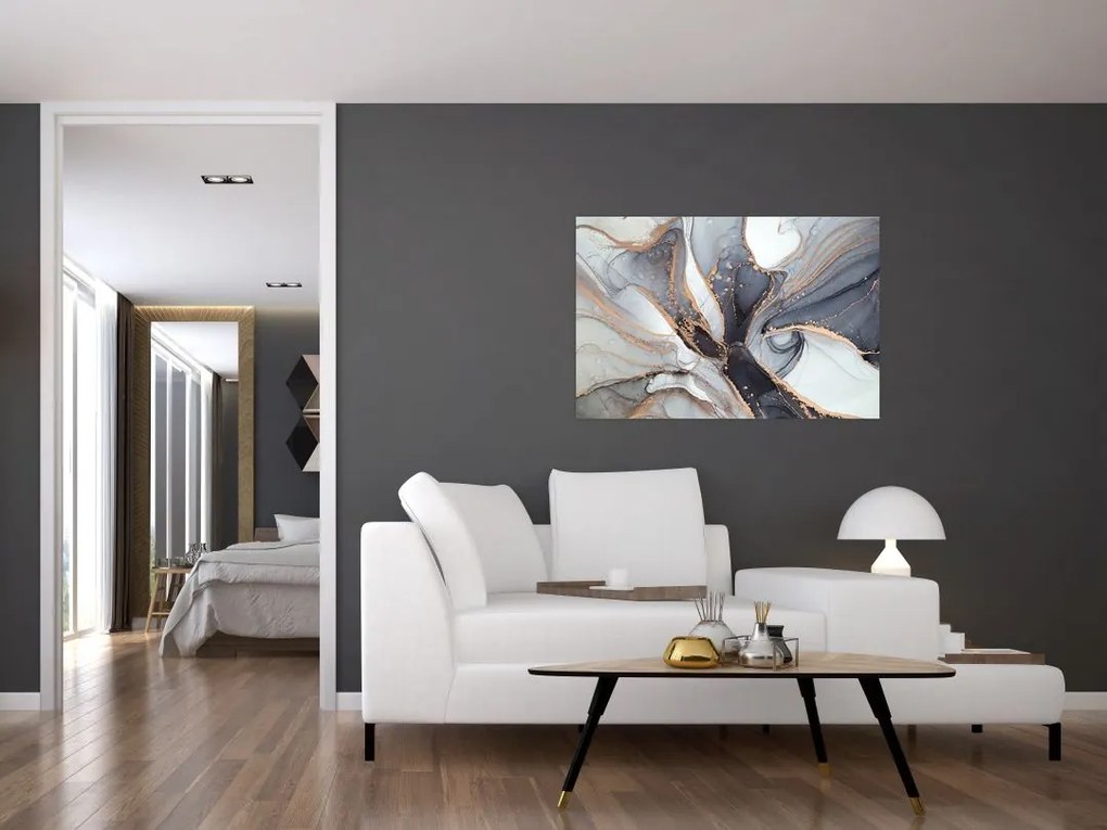 Tablou - Marmură gri (90x60 cm)