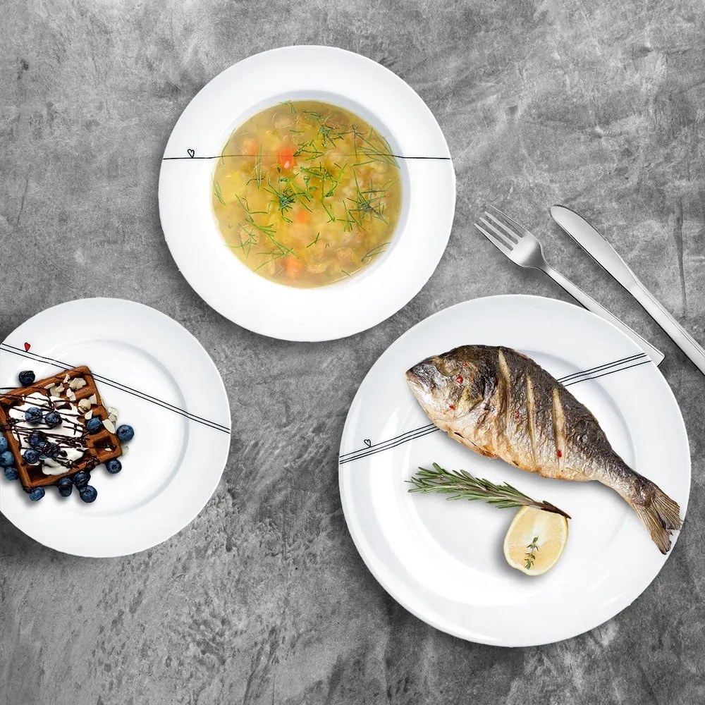 Serviciu de masă 18 buc. din porțelan – Orion