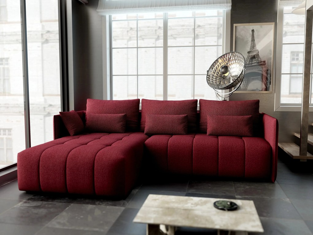 Colțar extensibil dumonde cu ladă de depozitare si sezut confortabil din spuma high-density, Malta Enjoy Winery 235x185 cm