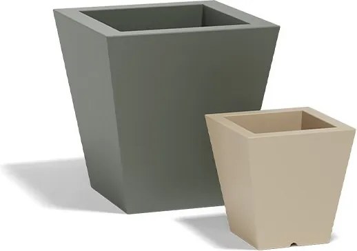 Ghiveci plante, flori design decorativ modern pentru amenajari interioare si exterioare, SQUARE CONE POT 41140R Vondom