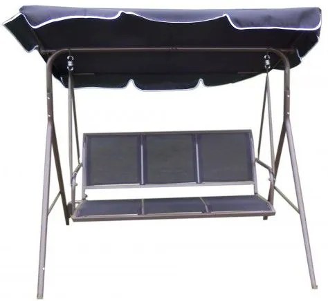 Balansoar de grădină COMFORT, negru