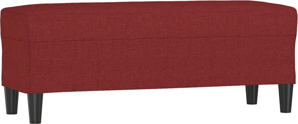 vidaXL Bancă, roșu vin, 100x35x41 cm, textil