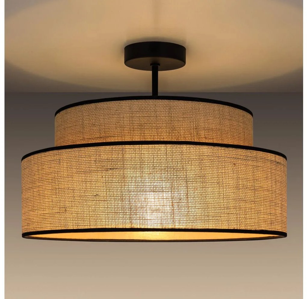 Lustră aplicată BOHO 1xE27/60W/230V bej