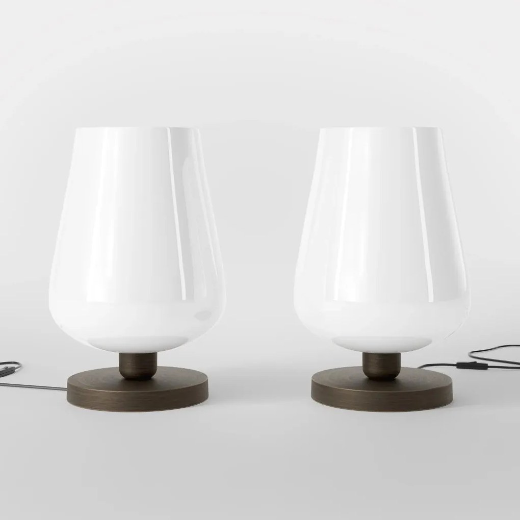 Veioza design italian din alama si sticla Talis