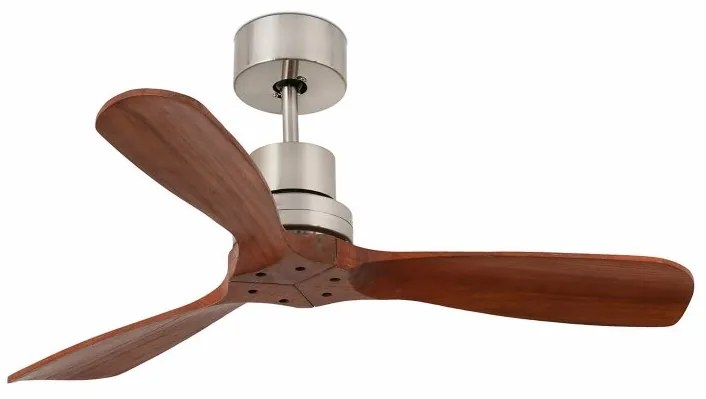 Ventilator de tavan cu telecomanda MINI LANTAU S nickel/lemn nuc