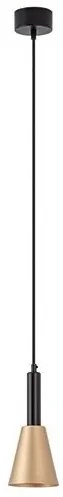 Pendul LED design modern Ziech negru, auriu
