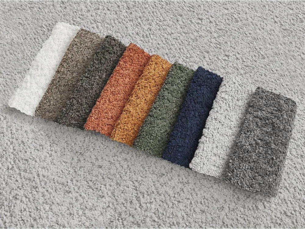 Colțar gri deschis extensibil/cu spațiu de depozitare cu tapițerie din țesătură bouclé (cu colț pe partea stângă/cu șezlong) Montaigne – Bobochic Paris